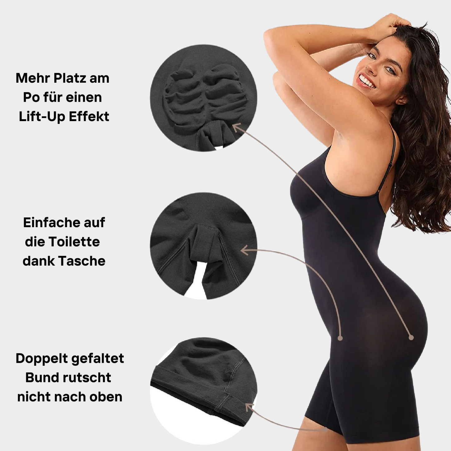 Bodysuit Sculpting mit Hose Shapewear